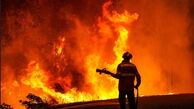 آتش سوزی در خیابان سعدی تهران