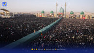 قم ‌در آیین وداع‌ با آقای‌ شهید ایران