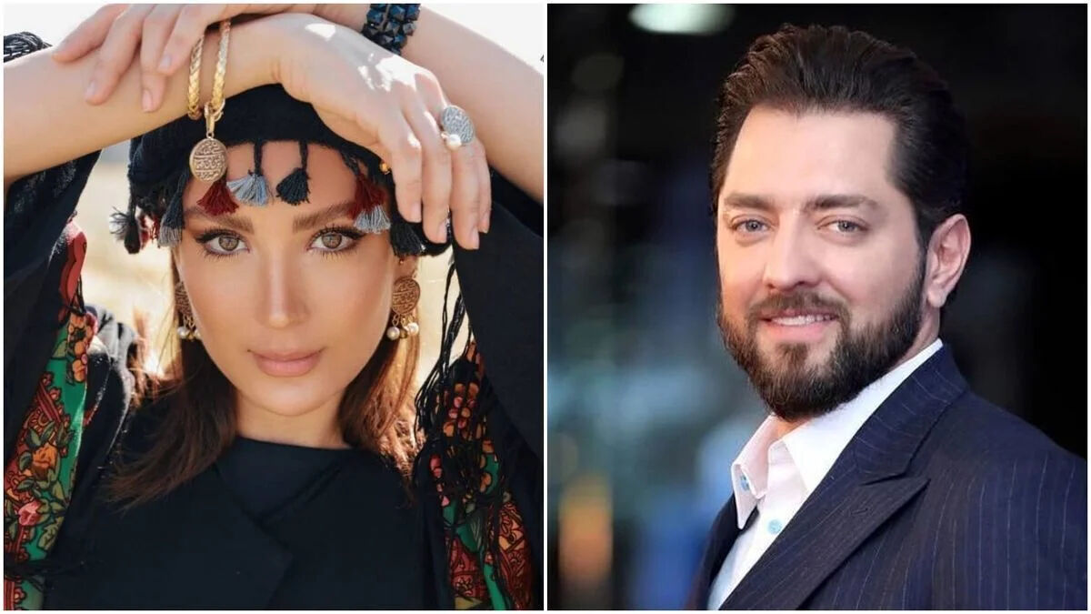 همسر بهرام رادان و فرزندش جان رادان در حال آشپزی و درست کردن کیک