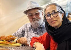 سفر در زمان؛ اکبر عبدی یک سال قبل فوت و در کنار همسرش